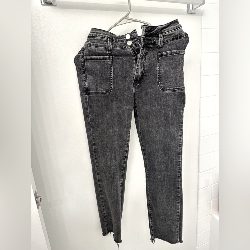 Black vintage style Skinny high rise waisted jean